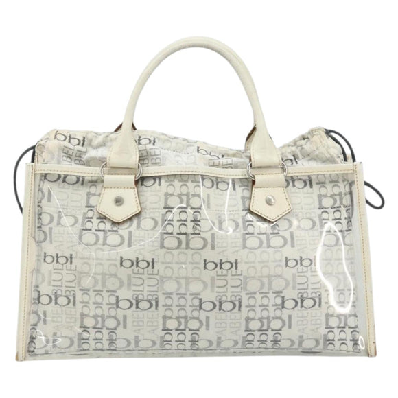 BURBERRY Hand Bag Vinyl Clear Auth LNZ033