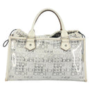 BURBERRY Hand Bag Vinyl Clear Auth LNZ033-3
