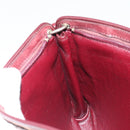 Christian Dior Trotter Canvas Shoulder Bag Red Gold Auth LNZ038-19