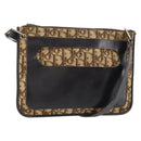 Christian Dior Trotter Canvas Shoulder Bag Beige Auth LNZ041-1