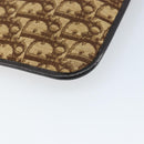 Christian Dior Trotter Canvas Shoulder Bag Beige Auth LNZ041-17