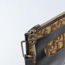 Christian Dior Trotter Canvas Shoulder Bag Beige Auth LNZ041-9