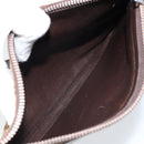 Christian Dior Trotter Canvas Shoulder Bag Beige Auth LNZ041-11