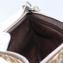 Christian Dior Trotter Canvas Shoulder Bag Beige Auth LNZ041-18