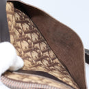 Christian Dior Trotter Canvas Shoulder Bag Beige Auth LNZ041-12