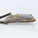 Christian Dior Trotter Canvas Shoulder Bag Beige Auth LNZ041-4