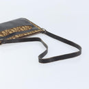 Christian Dior Trotter Canvas Shoulder Bag Beige Auth LNZ041-7