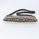 Christian Dior Trotter Canvas Shoulder Bag Beige Auth LNZ041-5
