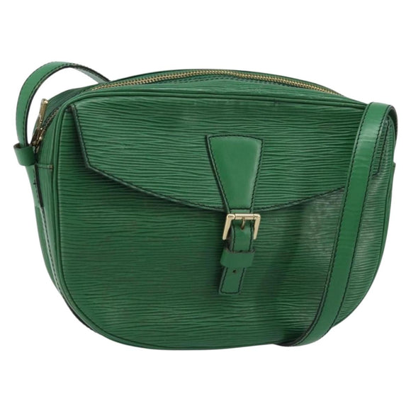 LOUIS VUITTON Epi Jeune Fille MM Shoulder Bag Green M52154 LV Auth LNZ042
