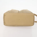 GUCCI Bamboo Hand Bag Suede 2way Beige Gold Auth LNZ043-11