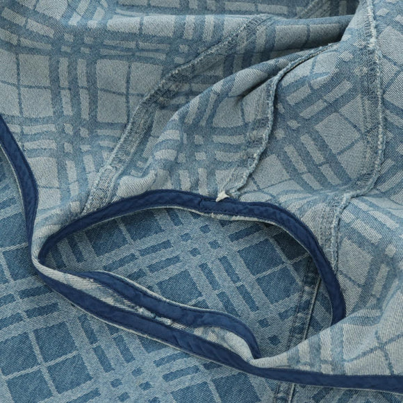 BURBERRY Nova Check One Piece Denim Blue Auth LNZ046V