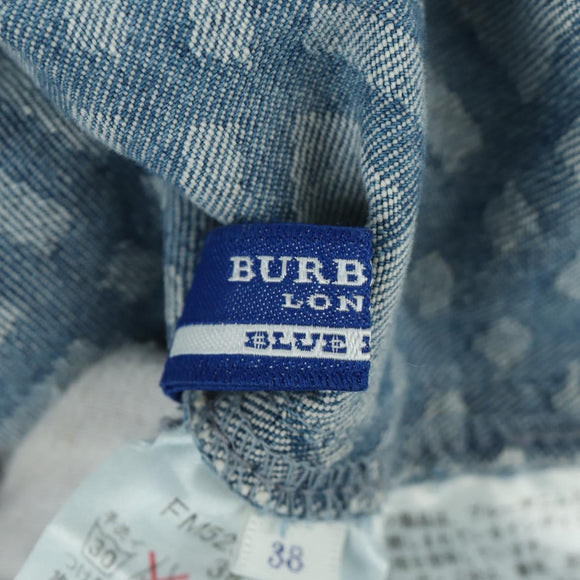 BURBERRY Nova Check One Piece Denim Blue Auth LNZ046V
