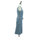 BURBERRY Nova Check One Piece Denim Blue Auth LNZ046V-4