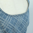 BURBERRY Nova Check One Piece Denim Blue Auth LNZ046V-6