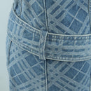 BURBERRY Nova Check One Piece Denim Blue Auth LNZ046V-7