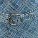 BURBERRY Nova Check One Piece Denim Blue Auth LNZ046V-8