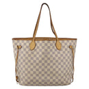 LOUIS VUITTON Damier Azur Neverfull MM Tote Bag N41605 LV Auth LNZ052-13