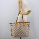 LOUIS VUITTON Damier Azur Neverfull MM Tote Bag N41605 LV Auth LNZ052-21