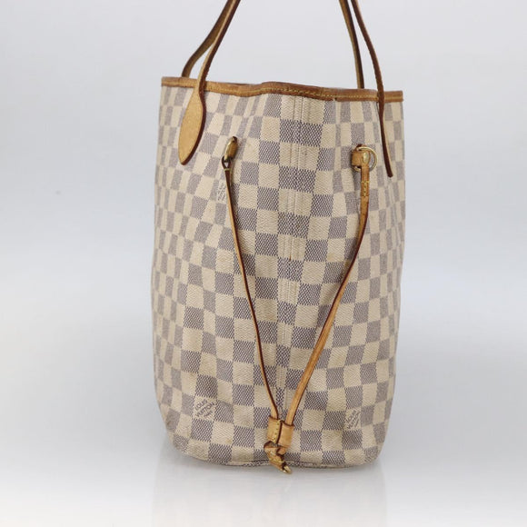 LOUIS VUITTON Damier Azur Neverfull MM Tote Bag N41605 LV Auth LNZ052