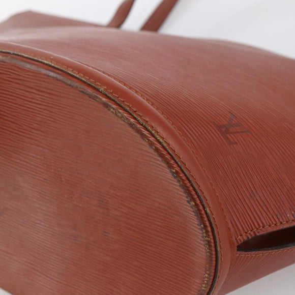LOUIS VUITTON Epi Saint Jacques Shopping Bag Brown M52263 LV Auth LNZ054