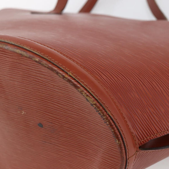 LOUIS VUITTON Epi Saint Jacques Shopping Bag Brown M52263 LV Auth LNZ054