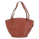 LOUIS VUITTON Epi Saint Jacques Shopping Bag Brown M52263 LV Auth LNZ054-13