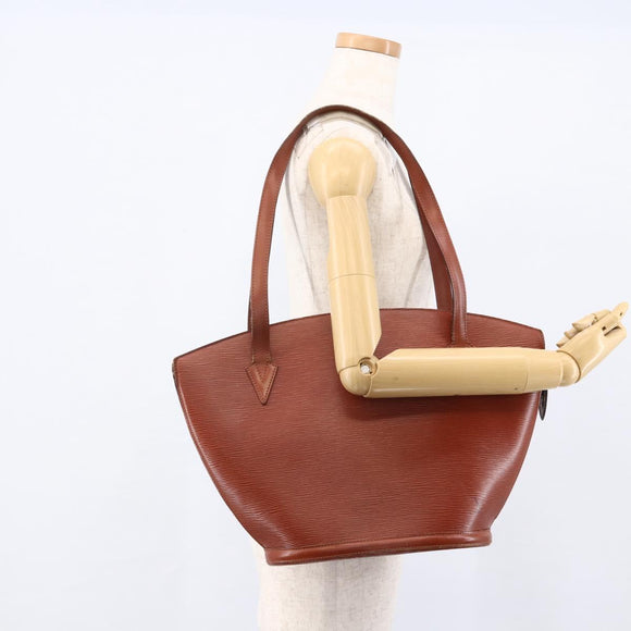 LOUIS VUITTON Epi Saint Jacques Shopping Bag Brown M52263 LV Auth LNZ054