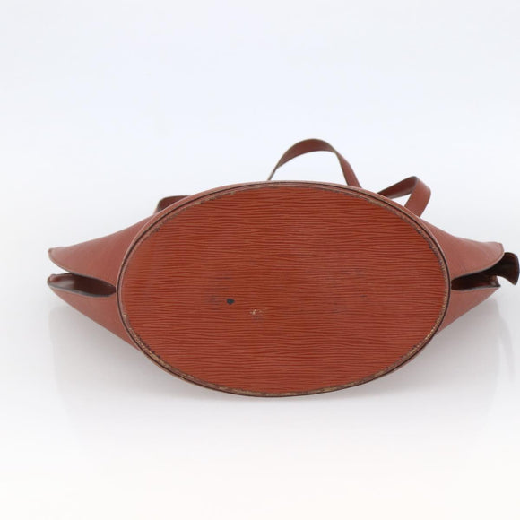 LOUIS VUITTON Epi Saint Jacques Shopping Bag Brown M52263 LV Auth LNZ054