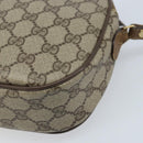 GUCCI GG Supreme Web Sherry Line Clutch Bag PVC Beige Gold 89 01 034 Auth LNZ056-15