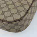GUCCI GG Supreme Web Sherry Line Clutch Bag PVC Beige Gold 89 01 034 Auth LNZ056-16