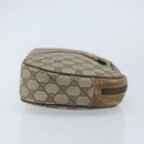 GUCCI GG Supreme Web Sherry Line Clutch Bag PVC Beige Gold 89 01 034 Auth LNZ056-3
