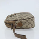 GUCCI GG Supreme Web Sherry Line Clutch Bag PVC Beige Gold 89 01 034 Auth LNZ056-4