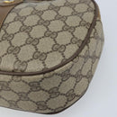 GUCCI GG Supreme Web Sherry Line Clutch Bag PVC Beige Gold 89 01 034 Auth LNZ056-7
