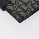 Christian Dior Trotter Canvas Day Planner Cover Navy Gold Auth LNZ057-15