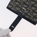 Christian Dior Trotter Canvas Day Planner Cover Navy Gold Auth LNZ057-8