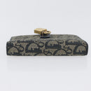 Christian Dior Trotter Canvas Day Planner Cover Navy Gold Auth LNZ057-4