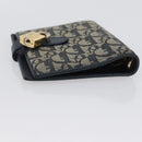 Christian Dior Trotter Canvas Day Planner Cover Navy Gold Auth LNZ057-5
