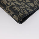 Christian Dior Trotter Canvas Day Planner Cover Navy Gold Auth LNZ057-7