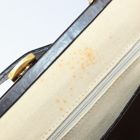 BURBERRY Nova Check Shoulder Bag Wool Beige Gold Auth LNZ061A
