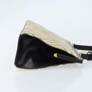 BURBERRY Nova Check Shoulder Bag Wool Beige Gold Auth LNZ061A-4