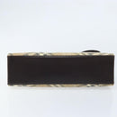 BURBERRY Nova Check Shoulder Bag Wool Beige Gold Auth LNZ061A-9