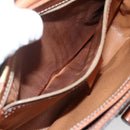 CELINE Macadam Canvas Shoulder Bag PVC Leather Brown Gold Auth LNZ062-21