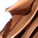 CELINE Macadam Canvas Shoulder Bag PVC Leather Brown Gold Auth LNZ062-23