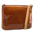 LOUIS VUITTON Monogram Vernis Thompson Street Bag Bronze M91124 LV Auth LNZ063-1