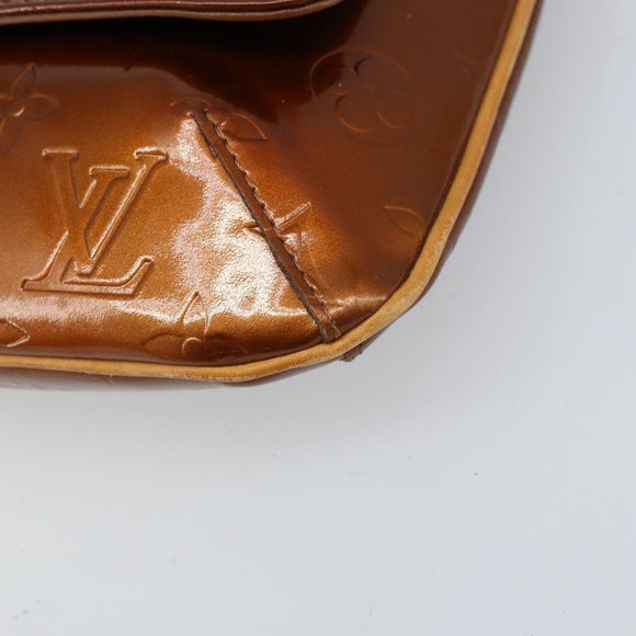 LOUIS VUITTON Monogram Vernis Thompson Street Bag Bronze M91124 LV Auth LNZ063