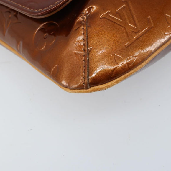 LOUIS VUITTON Monogram Vernis Thompson Street Bag Bronze M91124 LV Auth LNZ063