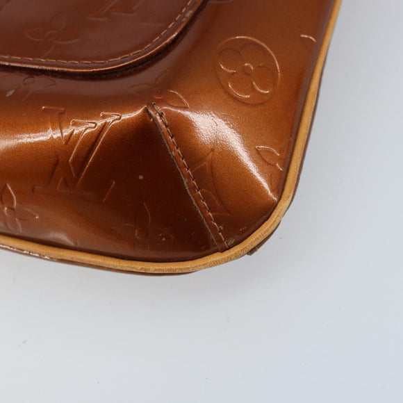 LOUIS VUITTON Monogram Vernis Thompson Street Bag Bronze M91124 LV Auth LNZ063