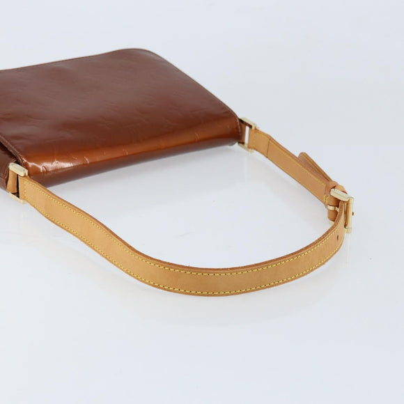 LOUIS VUITTON Monogram Vernis Thompson Street Bag Bronze M91124 LV Auth LNZ063