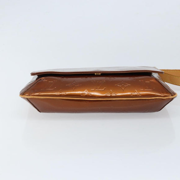LOUIS VUITTON Monogram Vernis Thompson Street Bag Bronze M91124 LV Auth LNZ063