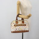 LOUIS VUITTON Monogram Multicolor Alma Hand Bag White M92647 LV Auth LNZ070-22